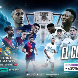 El Clasico Hadir Minggu Ini, Barcelona vs Real Madrid Streaming di VISION+