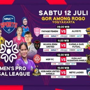 Saksikan Laga Big Match Women’s Pro Futsal League 2025, Fafage Femini vs Alive FC di MNCTV