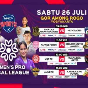 Women’s Pro Futsal League 2025 Pekan 8: Live di MNCTV